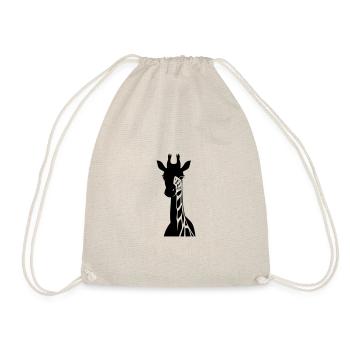 Giraffe head - Drawstring Bag - nature - Front