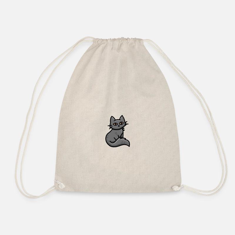 comic cat - Turnbeutel - Natur