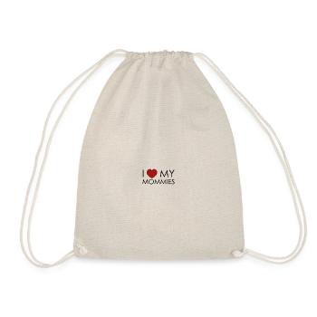 J'AIME MES MOMIES - Sac de sport léger - nature - Devant