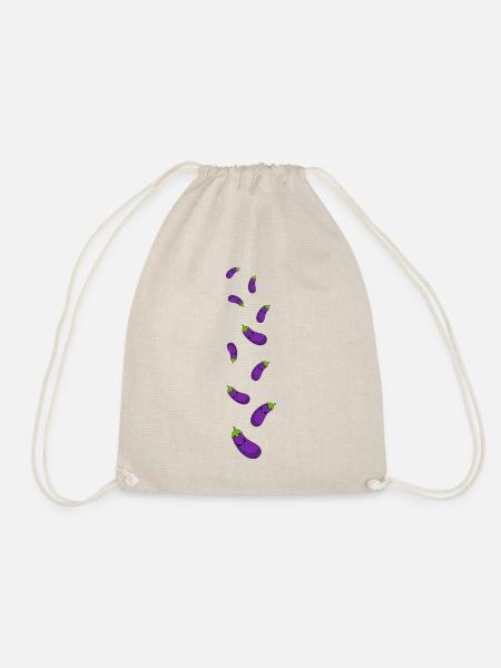 Aubergine Comic - Turnbeutel - Natur