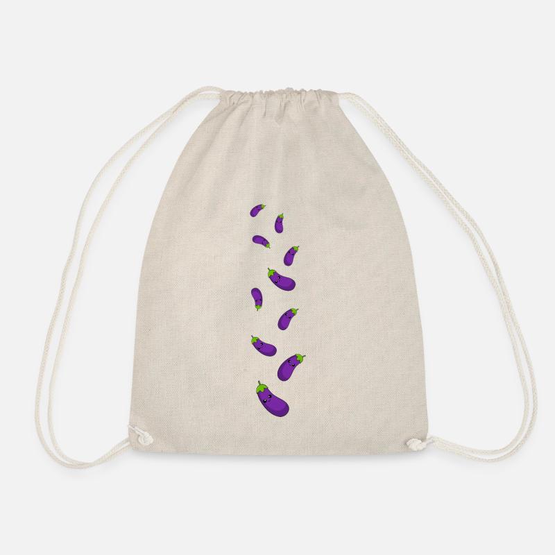 Aubergine Comic - Turnbeutel - Natur