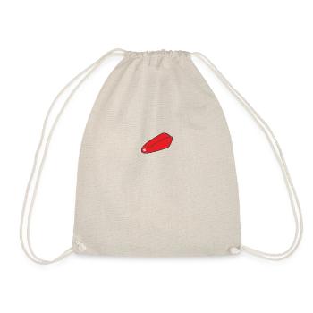 Tongue with color flake - Drawstring Bag - nature - Front