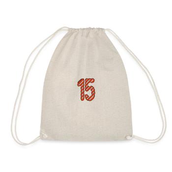 15. 15 ANS. 15e ANNIVERSAIRE. ANNIVERSAIRE 15 ANS. - Sac de sport léger - nature - Devant