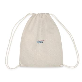Garden Veggies lettering - Drawstring Bag - nature - Front