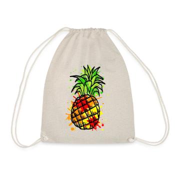 Ananas - Turnbeutel - Natur - Vorne