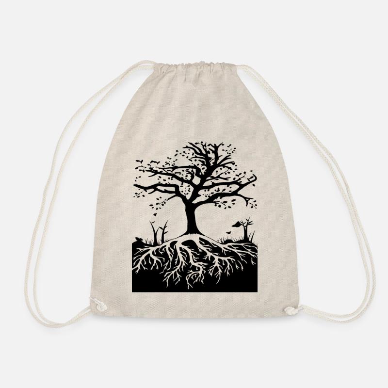 Tree of Life Lucky tree, hope - Drawstring Bag - nature