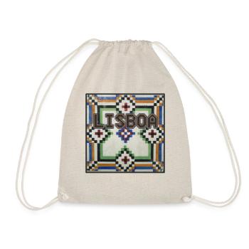 COOL LISBONNE LISBOA PORTUGAL TILES GIFT - Sac de sport léger - nature - Devant