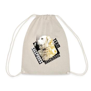 Team Maremmano Sheepdog Pastore Abruzzese Dog - Drawstring Bag - nature - Front