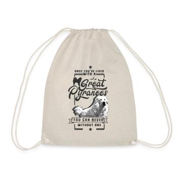Great Pyrenees is all I need Pyrenean mountain dog - Drawstring Bag - nature - Front