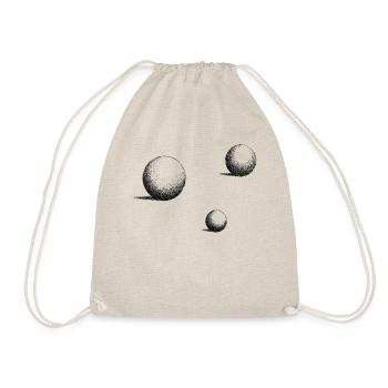 3D ball pattern - Billiard balls gift - Drawstring Bag - nature - Front