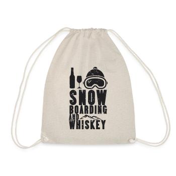 Snowboard Winter Sport Boarding Schnee Whiskey - Turnbeutel - Natur - Vorne