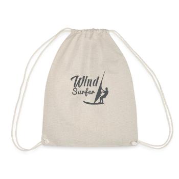 Windsurfen Windsurfing Surfer Geschenk Windsurfer - Turnbeutel - Natur - Vorne