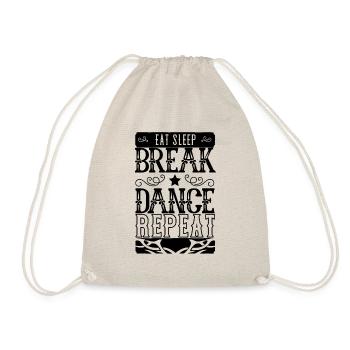 Breakdancing Breakdancer Tanz Geschenk Breakdance - Turnbeutel - Natur - Vorne