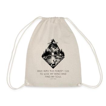 Wild Nature No.1 Quote - Drawstring Bag - nature - Front