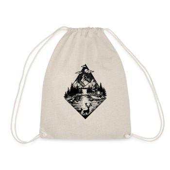 Wild Nature No.1 Design - Drawstring Bag - nature - Front