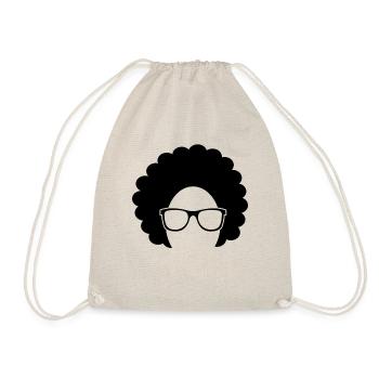 Afro - Drawstring Bag - nature - Front