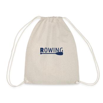 Rudern Ruderboot Ruderer Rowing Rudersport - Turnbeutel - Natur - Vorne