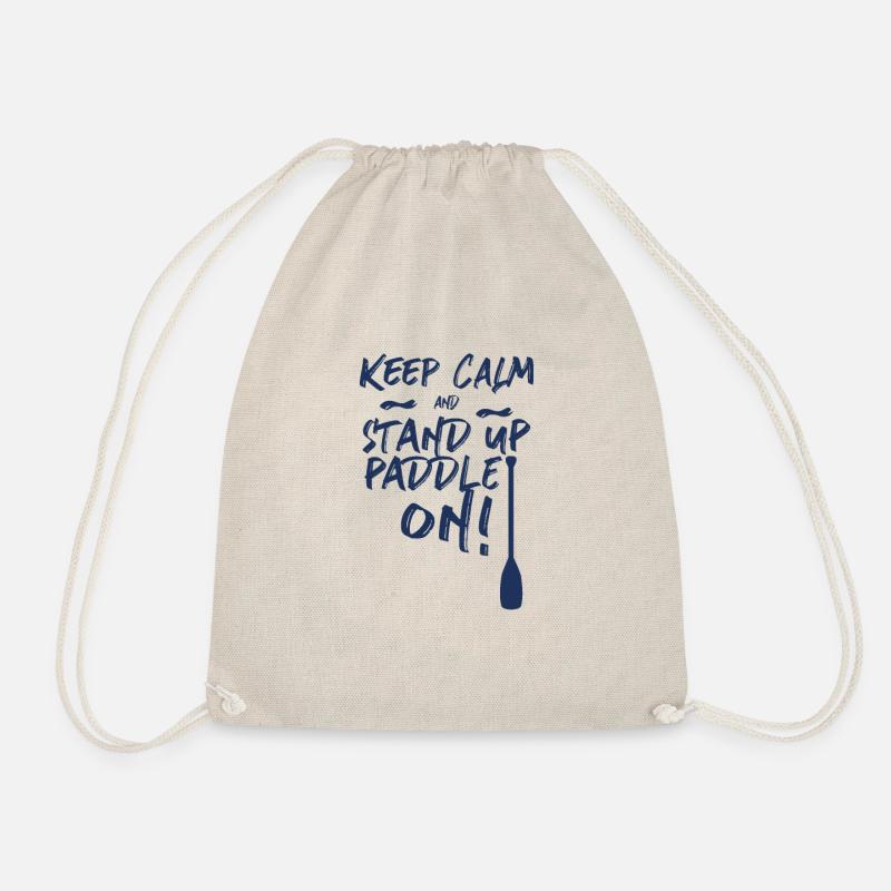 Stand Up Paddler - Drawstring Bag - nature