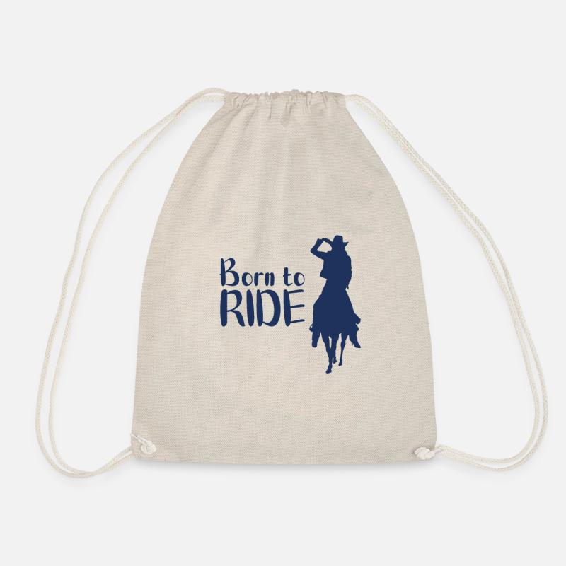 Pferde Reiten Pferde Reiten Pferde Reiten - Turnbeutel - Natur