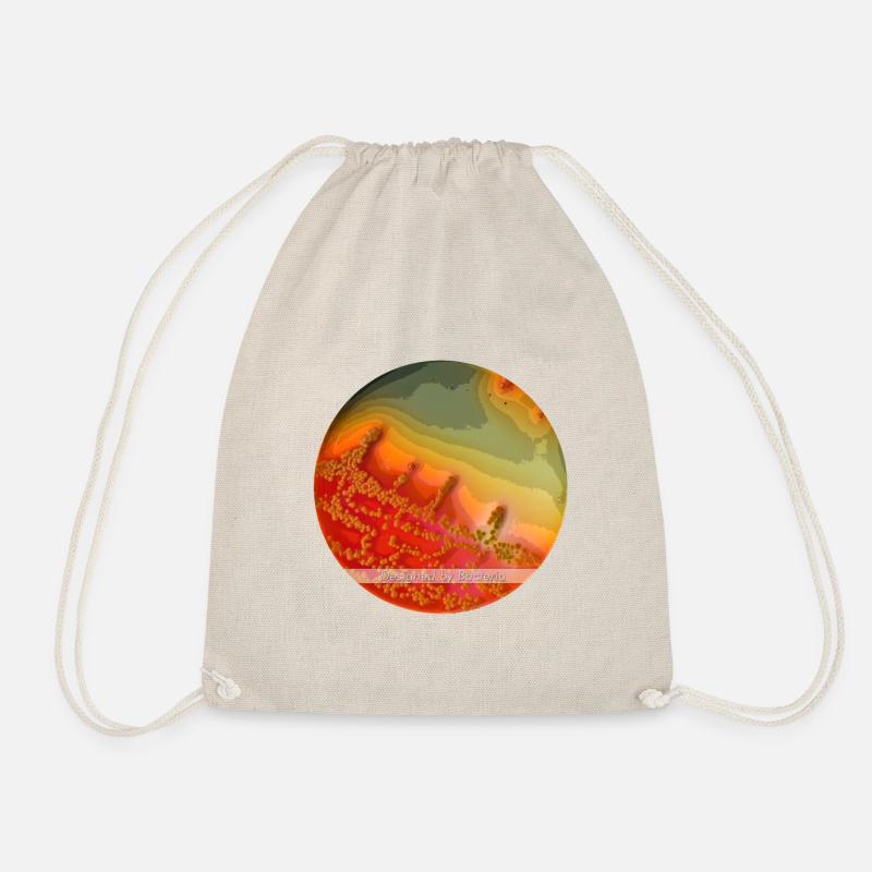 DESIGNED BY BACTERIA Edition 3 - Drawstring Bag - nature