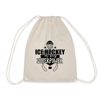 Eishockey Eishockey Eishockey Eishockey - Turnbeutel - Natur - Vorne