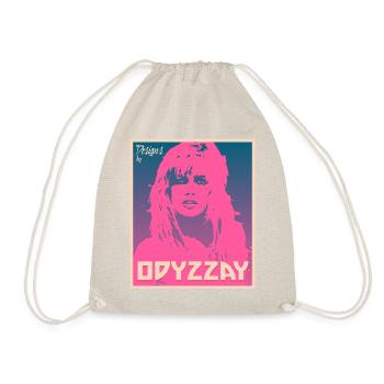 80s Girl Pink - Turnbeutel - Natur - Vorne