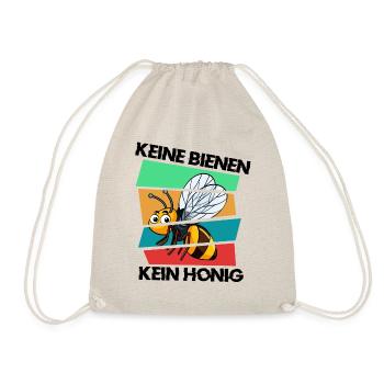 KEINE BIENEN, KEIN HONIG - Turnbeutel - Natur - Vorne