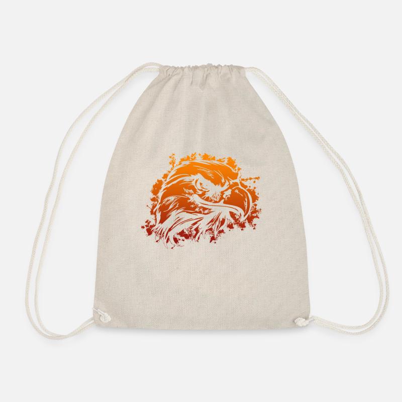 eagle head - Drawstring Bag - nature