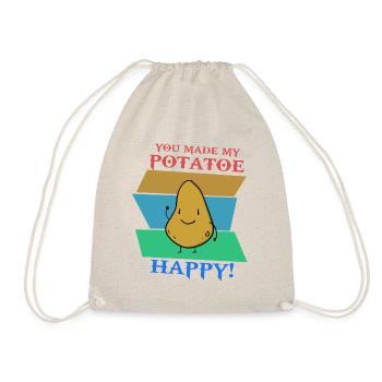 YOU MADE MY POTATOE HAPPY! - Turnbeutel - Natur - Vorne