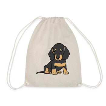 Petit teckel race chien chien animaux chiens - Sac de sport léger - nature - Devant