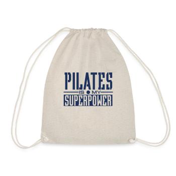Pilates Trainer - Drawstring Bag - nature - Front