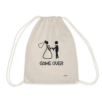 Hochzeit Junggesellenabschied Ehe Liebe Geschenk - Turnbeutel - Natur - Vorne
