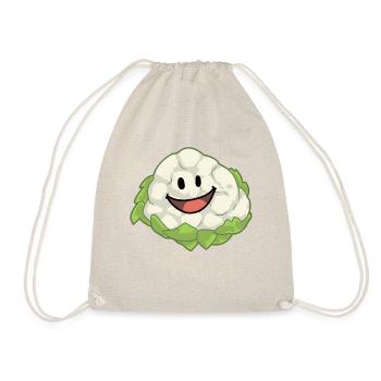 Blumenkohl Kohl Gemüse Veganer Gesund - Turnbeutel - Natur - Vorne