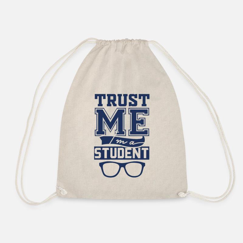 Student Student Student Student - Drawstring Bag - nature