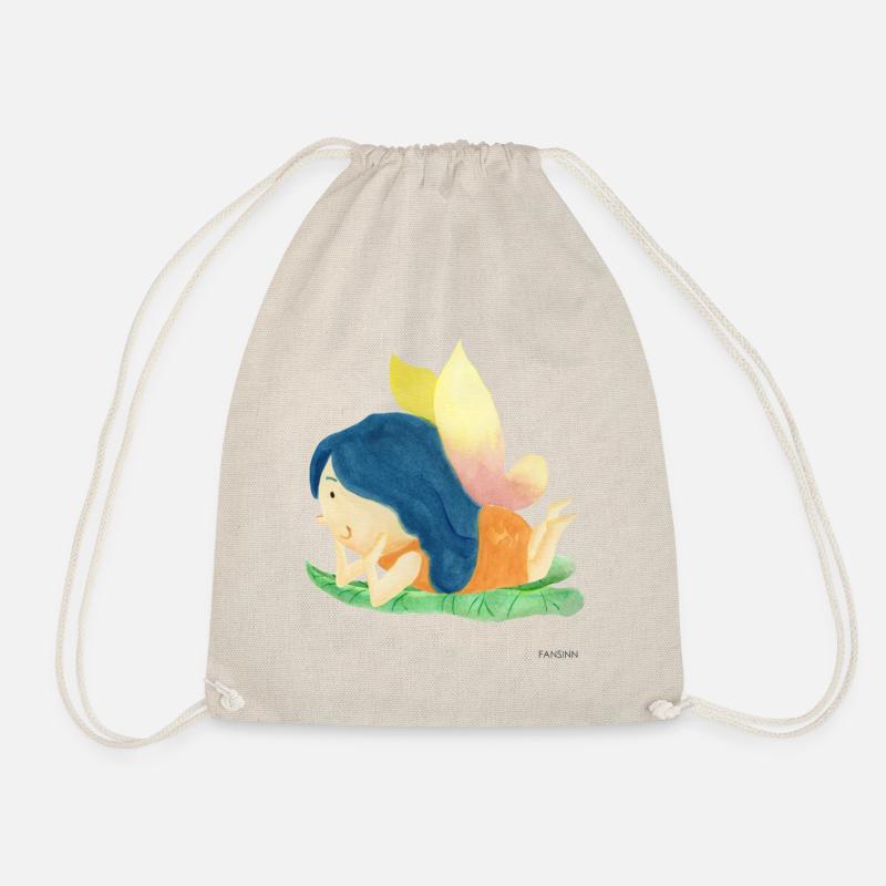 Fee Elfe Garten Märchen Mädchen Blume Geschenk - Turnbeutel - Natur