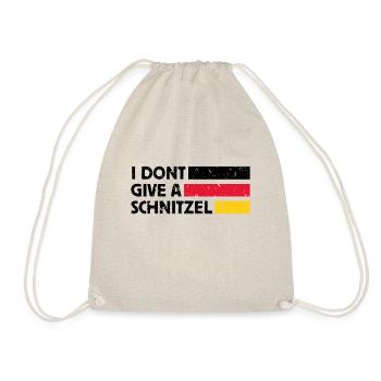I DONT GIVE A SCHNITZEL SPRUCH - Drawstring Bag - nature - Front