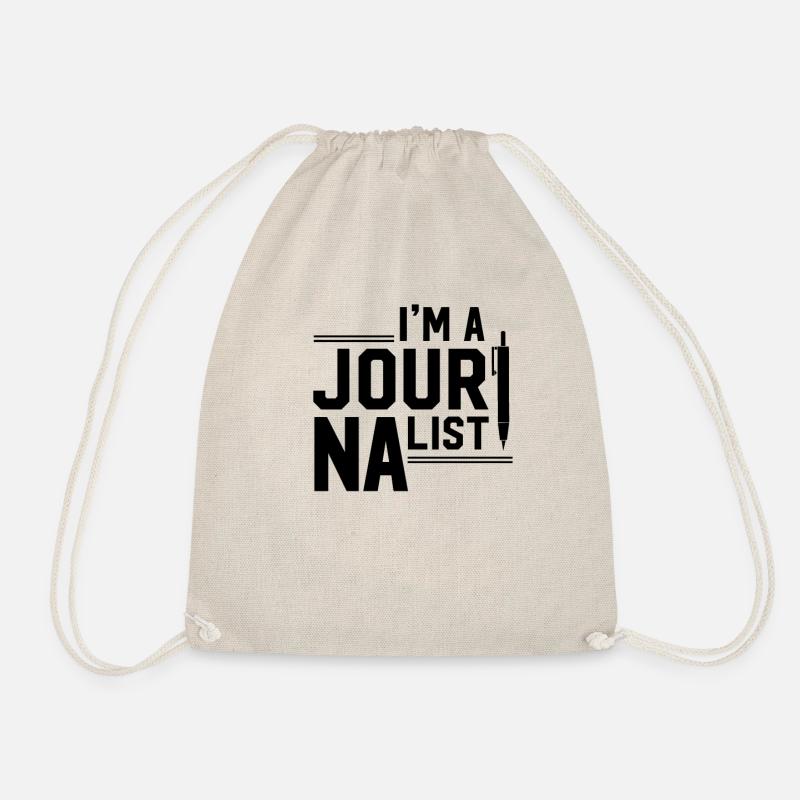 Journalist Journalist Journalist Journalist - Drawstring Bag - nature