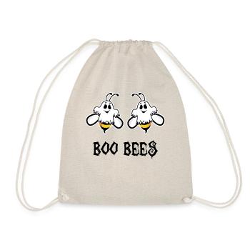 Boo Bees Funny Halloween Bee Lovers Sarcastic - Drawstring Bag - nature - Front