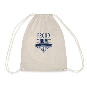 Trinker Trinken Rum Rum Liebhaber Alkohol Bar Suff - Turnbeutel - Natur - Vorne