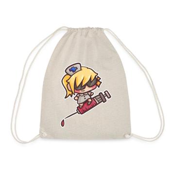 Cadeau de dessin animé de sang infirmière médecin seringue - Sac de sport léger - nature - Devant