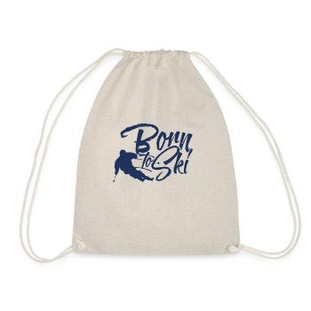 Alpine skier skiing skier skiing - Drawstring Bag - nature - Front