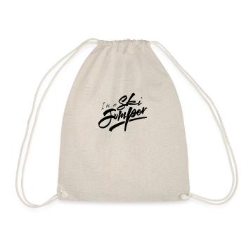 Skispringer Skisprung Sport Skispringen Ski Sprung - Turnbeutel - Natur - Vorne