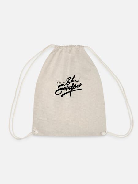 Skispringer Skisprung Sport Skispringen Ski Sprung - Turnbeutel - Natur