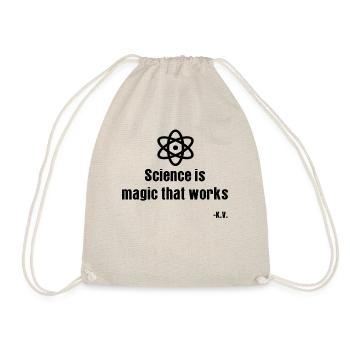La science est la magie qui fonctionne | KV Shirt - Sac de sport léger - nature - Devant