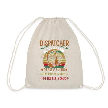 Dispatcher The Heart A Hippy Te Mouth Of A Sailor - Drawstring Bag - nature - Front