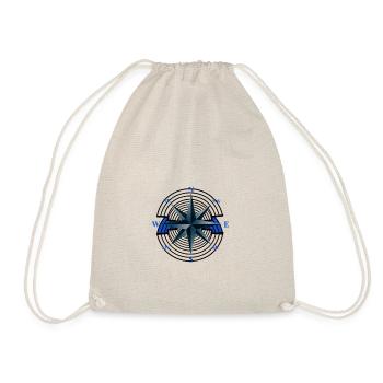 Windrose Compass Nautique Maritime Nautique Ahoi - Sac de sport léger - nature - Devant