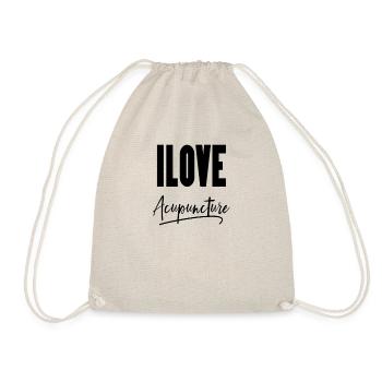 I love acupuncture - Drawstring Bag - nature - Front