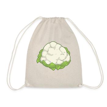 Blumenkohl Gemüse Speise Vegan - Turnbeutel - Natur - Vorne
