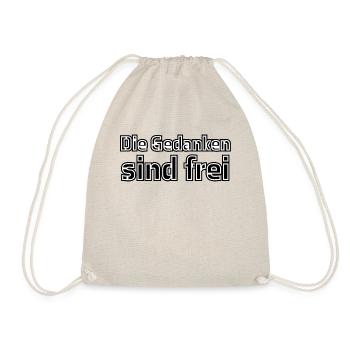 Thoughts are free - Drawstring Bag - nature - Front
