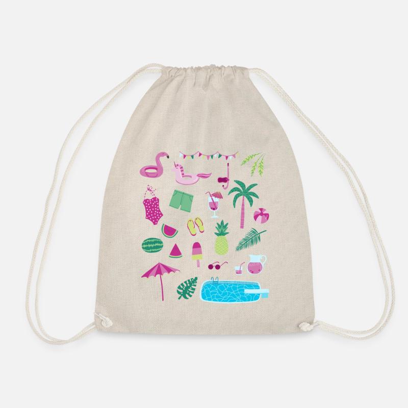 Fête de la piscine - Sac de sport léger - nature